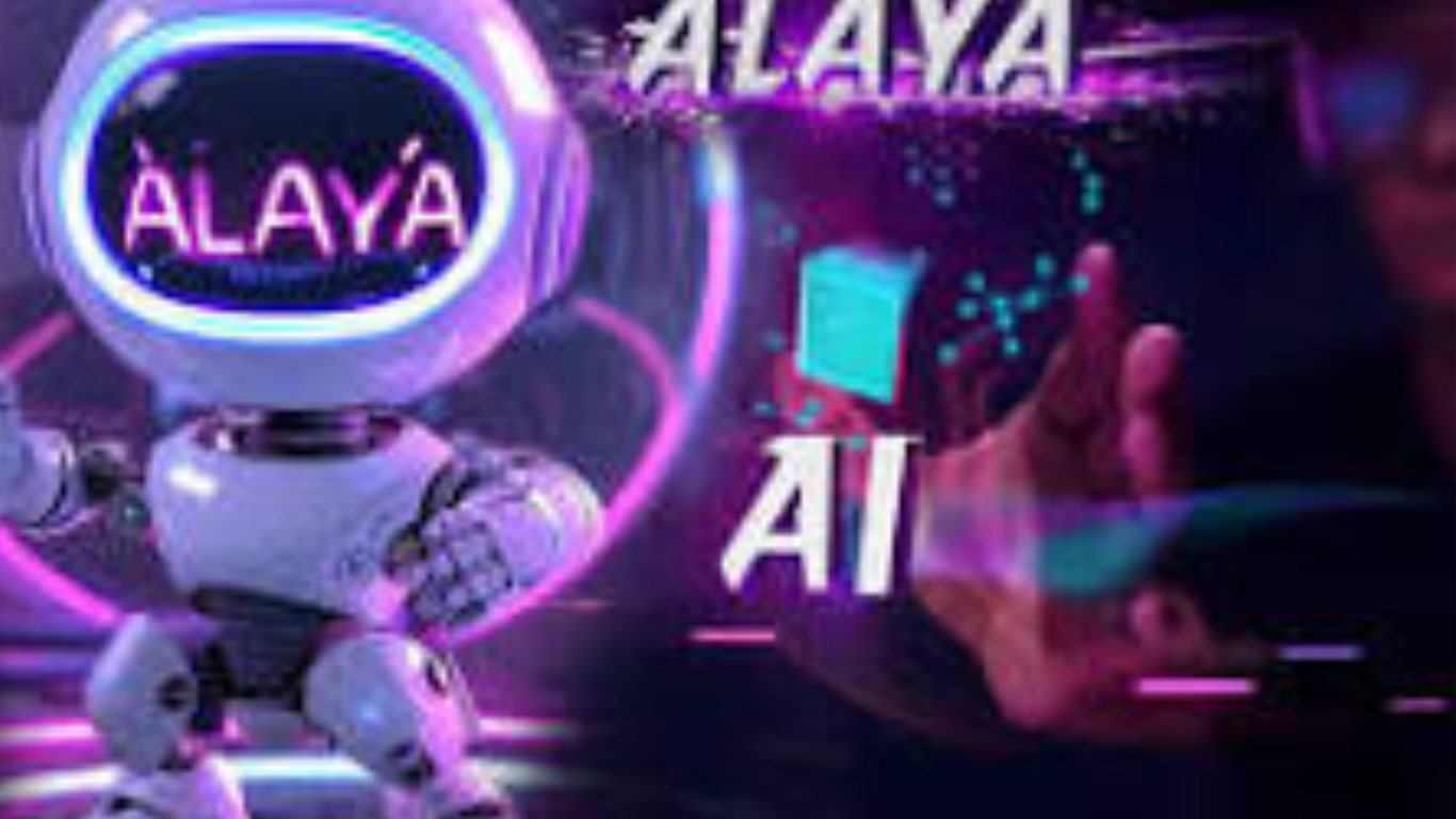 Interface of Alaya AI showcasing automation and intelligent solutions.