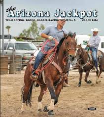 A cowboy participating in a jackpot roping event in Arizona, representing the essence of Arizona Jackpot Roping Magazine.