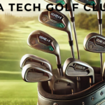 A set of premium Idea Tech Golf Clubs on a lush green golf course.